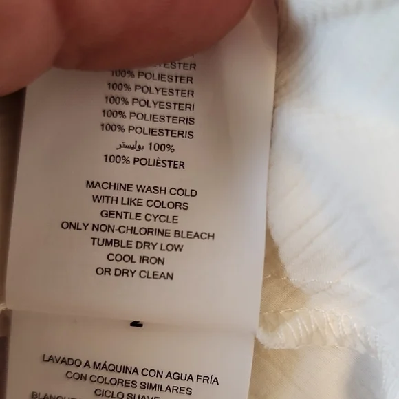 Michael Kors Cream Blouse with Peplum Hem - Picture 16 of 16